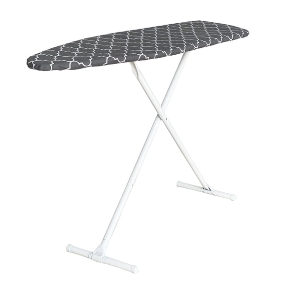Seymour Home Products Adjustable Height Ironing Board, T-Leg Frame, 53" x 14", Lattice