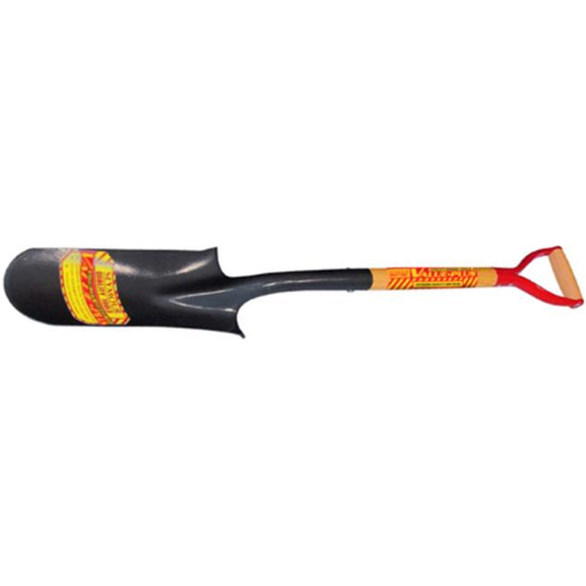 Seymour Manufacturing 49137 Drain Spade Shovel 14 in. Head with Rear  Rolled Step  30 in. Hardwood Handle