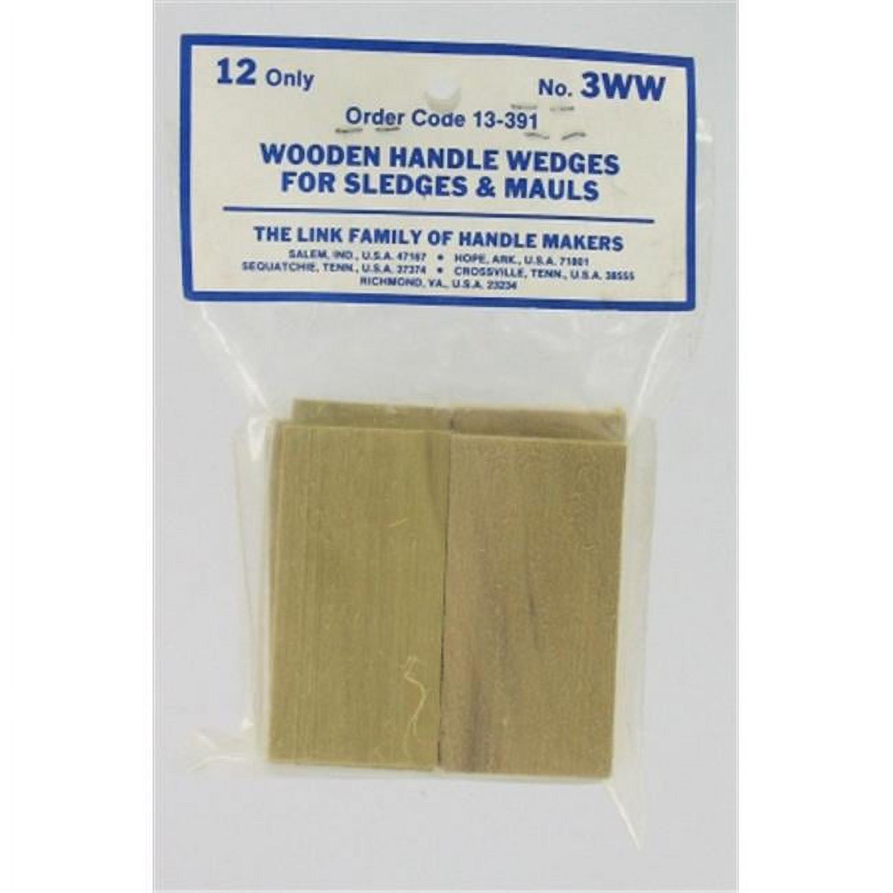 Link Handles No. 2 Corrugated Steel Wedges – Pack Of 36 For Small Hammers