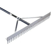 Midwest Rake S55 Professional 42 Tine Aluminum Field Rake Aluminum Handle