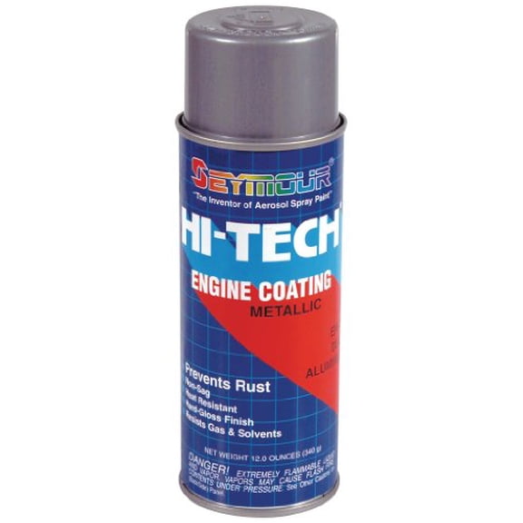 Seymour EN-71 Hi-Tech Engine Spray Paint, Dull Aluminum
