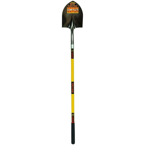 Seymour Round Point Shovel Structron - Fiberglass Long Handle - 48 In