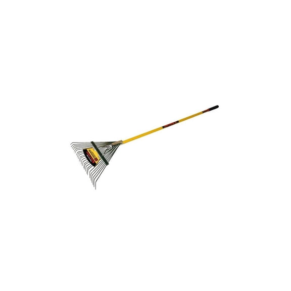 SEYMOUR 40924 Leaf Rake S500"dustrial 24 Tine Steel Aluminum Handle