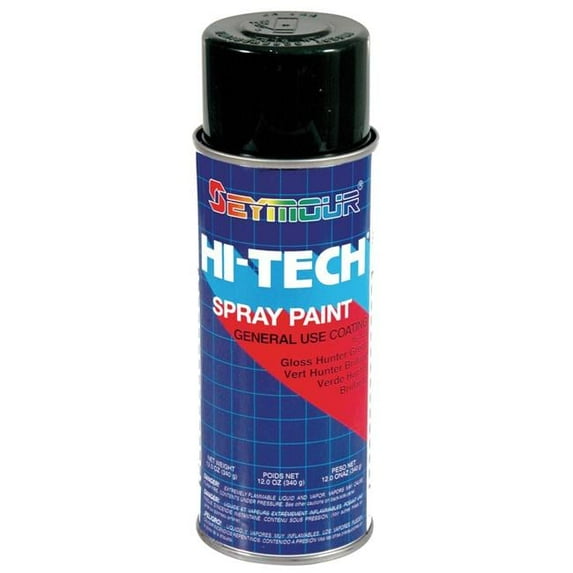 Seymour of Sycamore 16-128 16 oz Hi-Tech Enamel Spray Paint, Gloss Hunter Green - Pack of 6