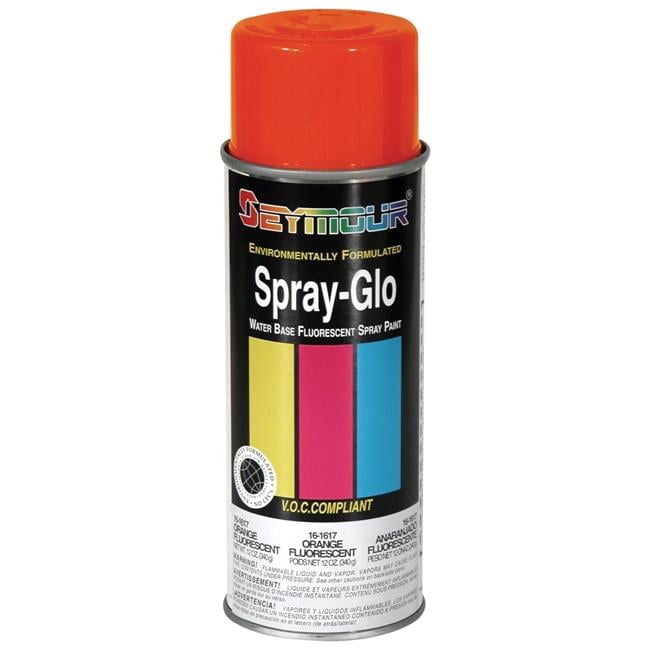 Seymour of Sycamore 16-1617 16 oz Spray-Glo Waterbased, Fluorescent Orange - Pack of 6