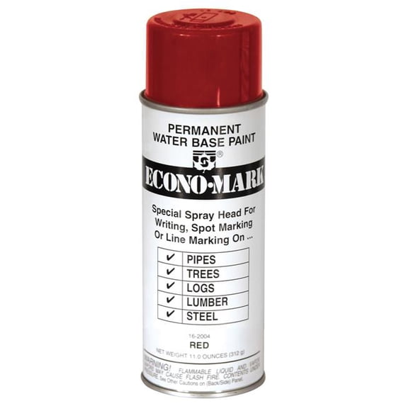 Seymour of Sycamore 16-2004 16 oz Waterbase Economical Marking Paint, Red - Pack of 12