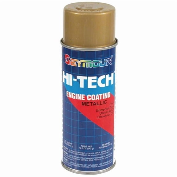 Seymour of Sycamore 16 oz Hi-Tech Engine Spray Paint, Universal Gold - Pack of 6