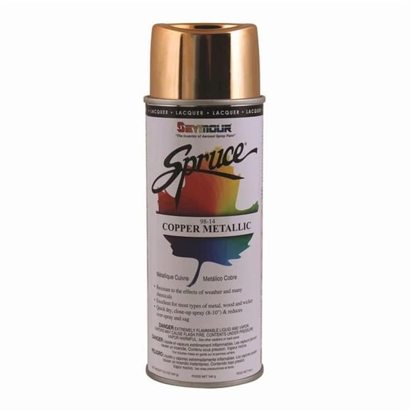 Seymour of Sycamore  16 oz Spruce Metallics Spray Paint, Copper - Pack of 12
