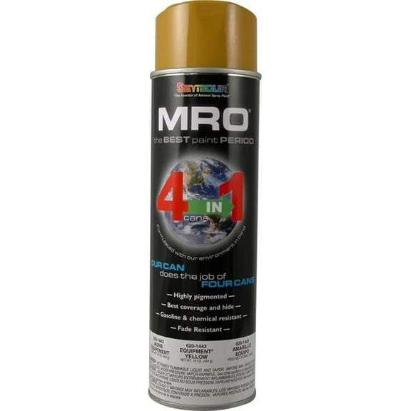 Seymour of Sycamore 620-1443 20 oz Industrial Mro High Solids Spray Paint, Equipment Yellow