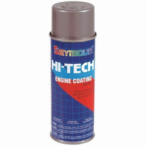 Seymour of Sycamore EN-41 16 oz Hi-Tech Engine Spray Paint, Chrome Aluminum - Pack of 6