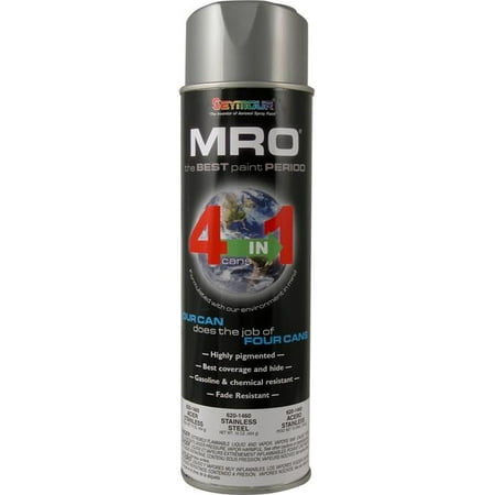 New Seymour Industrial Mro High Solids Spray Paint, Stainless Steel 620-1460