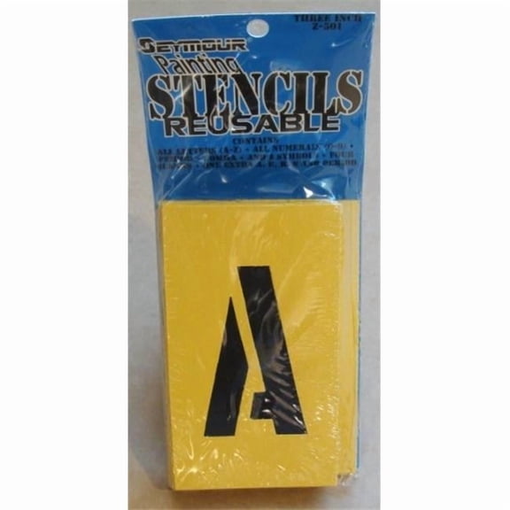 Seymour of Sycamore Z-501 3 in. Reusable Heavy Duty Plastic Letter & Number Kit