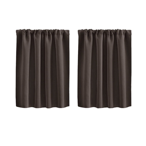 Seyotauo 2 Pcs Blackout Room Divider Curtain, Soundproof Privacy Screen Curtains Partitions Shade, Single Side Solid Color Tapestry for Share Space Bedroom Kitchen, Wide 30 inches x Long 36 inches