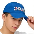 thumbnail image 1 of Seyotauo 2026 World of Cup Hats USA Canada Mexico Teams Soccer Fan Cap Adjustable Washed Cotton Hat for Game Day Outdoor Sun Protection Unisex Sport Accessory, 1 of 5