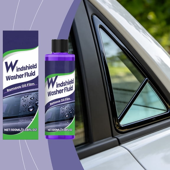 Seyotauo Automotive Glass Cleaner Spray for Windshield Oil Film Removal Streak Free Water Repellent Formula for Car Windows Home Mirrors and Shower Doors During Rainy Weather Driving