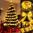 thumbnail image 1 of Seyotauo Christmas Tree Decorations Ribbon Lights, 9.8 FT LED String Lights, Battery-Powered Copper Wire Christmas Tree Ribbon Lights for Holiday Party Weddings Indoor Christmas Tree Decorations, 1 of 6