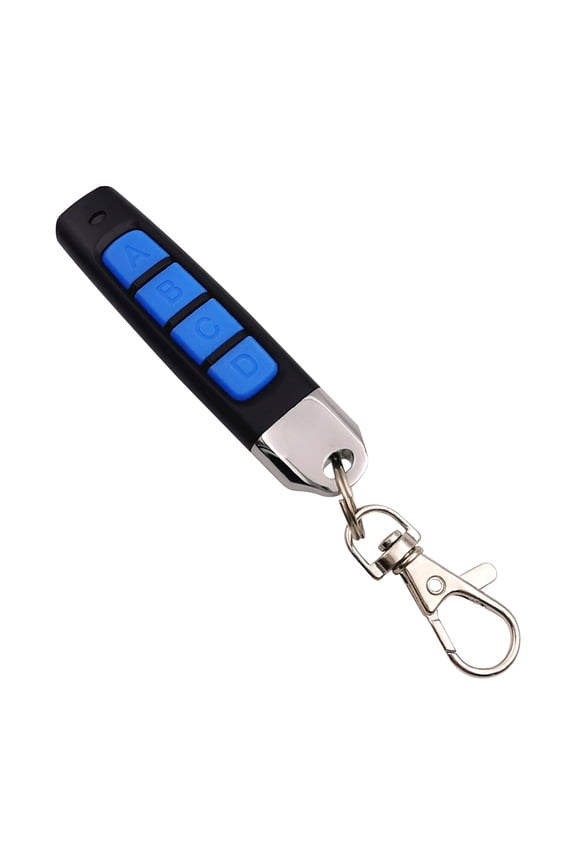 Cloning Remote Control Keychain, Replacement for Universal Garage Door Gate, 4-in-1 Wireless Copy Remote Controller, Remote Control Duplicator for Cars Symbol ABCD