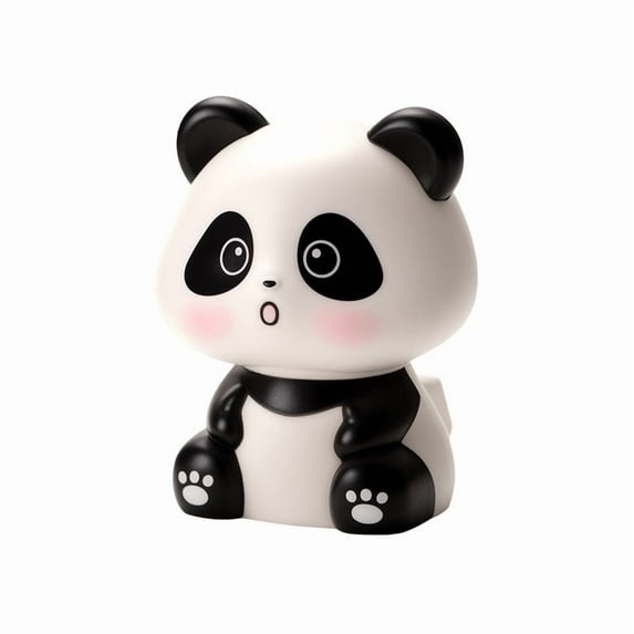Seyotauo Cute Good Luck Car Dashboard Nodding Panda Dancer, Plastic Cute Panda Dancer Bobble Head Nodding Cat Solar Cute Panda Dancer Car Decoration for Home Office and Car