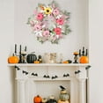 thumbnail image 1 of Seyotauo Fall Wreaths for Front Door, Fall Wreath with Artificial Maple Leaves Pumpkin Berries for Autumn Decor, Thanksgiving Harvest Door Decorations for Home, Wall, Window, 1 of 6