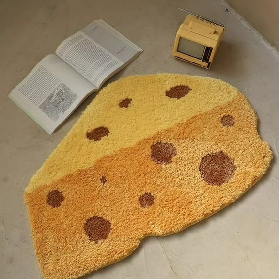 Seyotauo Funny Bathroom Rugs Cute Shape Washable Home Decoration Rugs Non-Slip Fluffy Small Bath, Absorbent, Non-Slip for Bathroom, Kitchen Sink, Bedroom, Kid's Bedroom, and Living Room