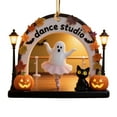thumbnail image 1 of Seyotauo Halloween Spooky Ornament, Ghost 2D Flat Acrylic Ornament, Halloween Ghost Hanging Ornaments, Ghosts Book Lover, for Friends/Kids/Family, 1 of 6