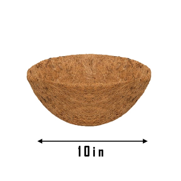 Seyotauo Hanging Basket Coco Liners Replacement, Round Coconut Liners for Vegetationers Baskets, Made of 100% Natural Coco Fiber for Flowers Vegetables Garden, Drainage & Retain Moisture