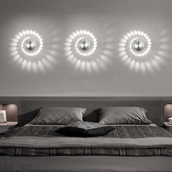 Seyotauo LED Wall Lamp With Modern Minimalist Style, Elegant Recessed Light Fixture for Bedroom, Living Room, Hallway, Corridor and Staircase Indoor Ambient Accent Decoration