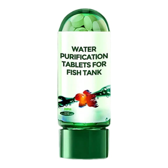 Seyotauo Powerful Aquarium Water Purification Tablet, Water Purification Tablets for Fish Tank, Efficient Clear Turbidity & Improve Water Quality, Year's Gift for Aquarium Enthusiasts