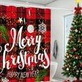 thumbnail image 1 of Seyotauo Red Embroidered Sheer Christmas Window Curtains 84 inch Long for Living Room- Xmas Tree Santa Patterned White Drapes 2 Panels Set for Winter Holiday Bedroom Dining Room Decor, 1 of 6