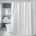 thumbnail image 1 of Seyotauo Shower Curtain Liner, Plastic White Shower Curtain Liner, Cute Waterproof Shower Curtains, Lightweight Shower Curtains for Bathroom with Magnets and 12 Rustproof Grommet Holes, 1 of 6