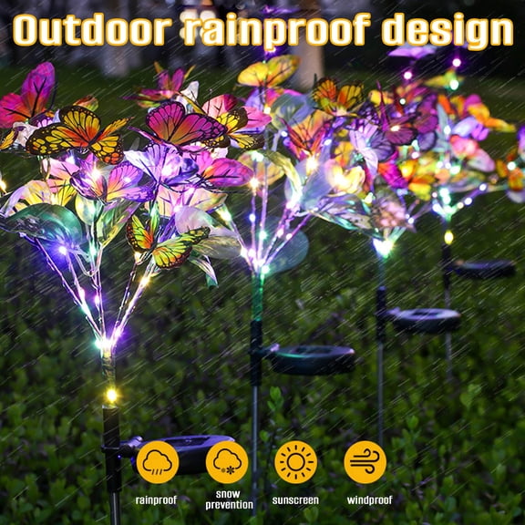 Seyotauo Solar Garden Light, LED Outdoor Landscape Spot Light, Solar Powered Walkway Decorative Lamp for Garden, Patio, Yard, Fence, Driveway, Pathway Lighting, Waterproof Ground Light
