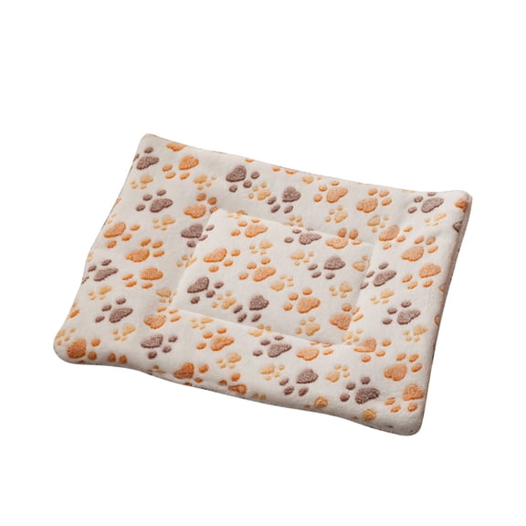 Seyotauo Washable Dog Bed Mat With Anti-Slip Bottom, Deluxe Plush Memory Foam Crate Pad & Waterproof Outdoor Kennel Mat For Dogs & Cats-Durable Crates Beds, Medium Small Puppy