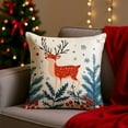 thumbnail image 1 of Seyotauo Winter Christmas Pillow Covers 18x18 Inch Blue Xmas Tree Decorative Throw Pillowcases Outdoor Holiday Seasonal Farmhouse Cushion Cases Decor for Sofa Couch Bed, 1 of 6