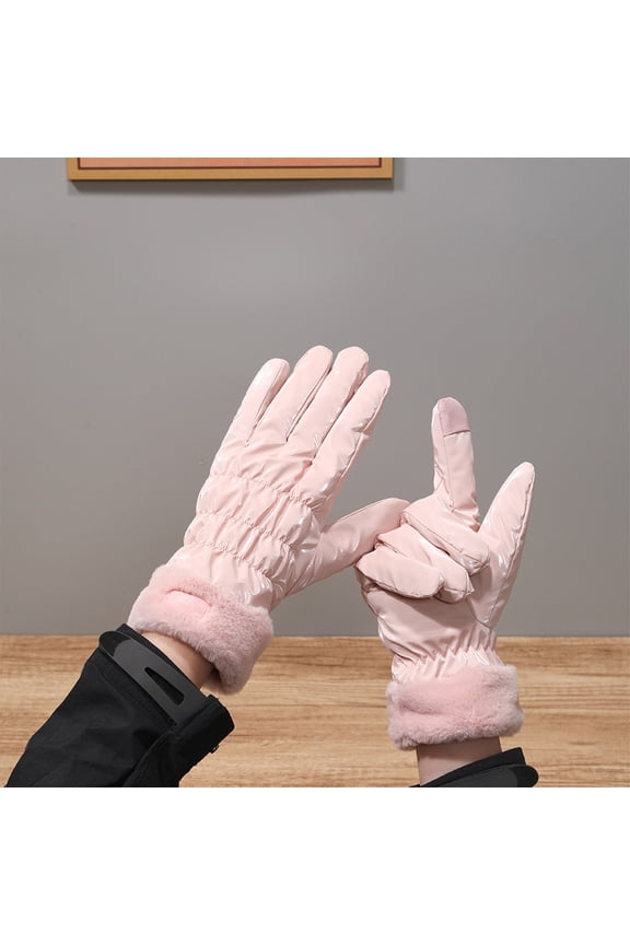 Winter Gloves Waterproof Windproof for Mens Women, Thermal Warm for Cold Weather, Grip Snow for Touch Screen Skiing Cycling Running Driving Snowboarding Fishing Outdoor