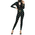 thumbnail image 1 of Seyurigaoka Adult Unisex Jumpsuit, Funny Festival Long Sleeve Mock Neck Romper, 1 of 6