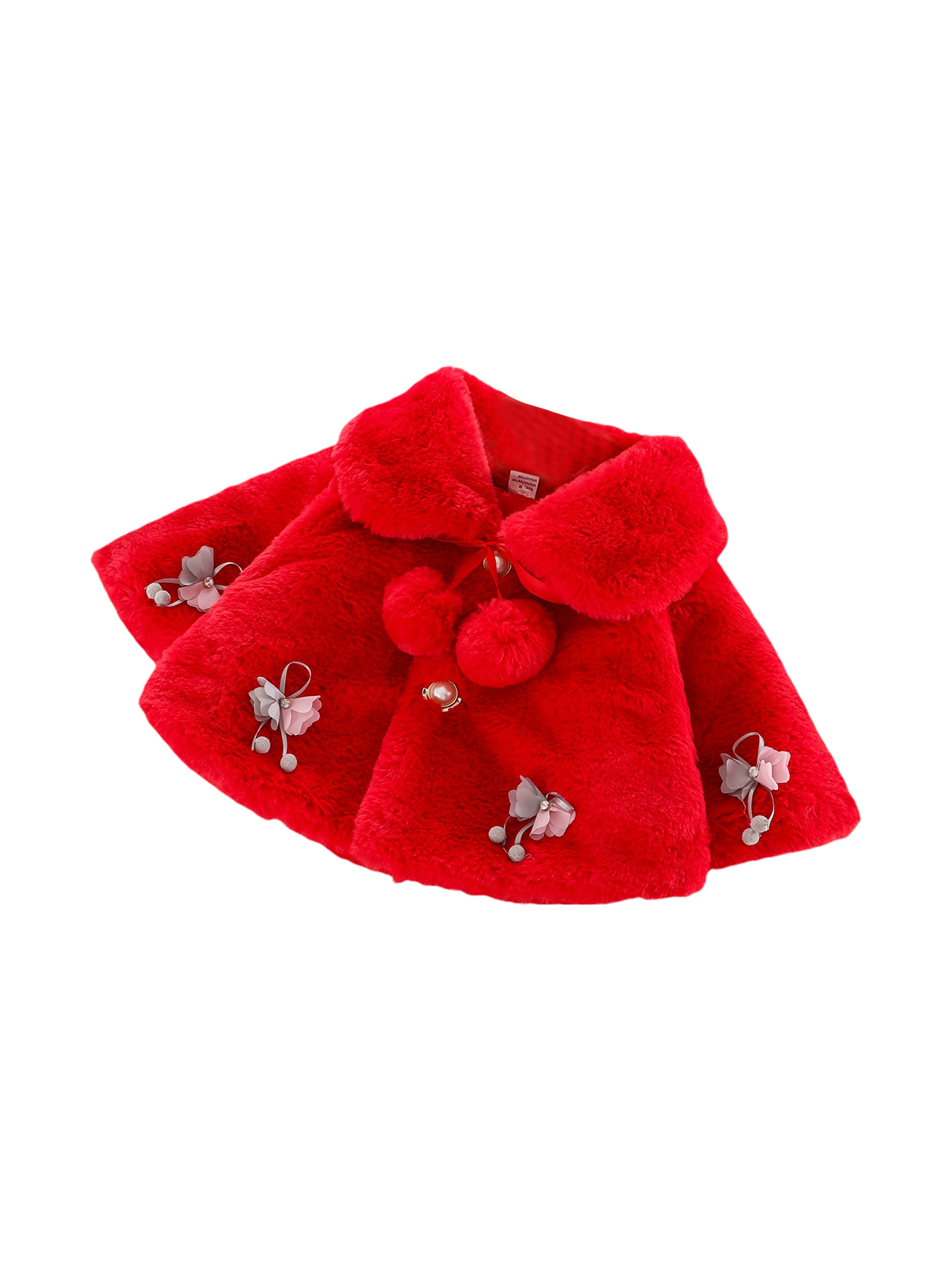 Seyurigaoka Baby Girls Cute Button Cardigan Jacket Toddler Windbreaker Fall Winter Warm Cloak - image 1 of 5