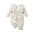 thumbnail image 1 of Seyurigaoka Baby Girls Long Sleeve Romper Lace Ruffle Decoration, Flower Costume, 1 of 9