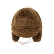 Seyurigaoka Cute Kids Warm Peaked Cap Girls Boys Plush Winter Hat with Ear Flap