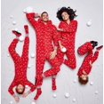 thumbnail image 1 of Seyurigaoka Family Matching Christmas Pajamas Set, String Lights Pattern One-Piece Zip-Front Romper with Hood for Family, 1 of 6