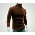 thumbnail image 1 of Seyurigaoka Fashion Mens Polo Roll Turtle Neck Pullover Knitted Jumper Tops Sweater Shirt, 1 of 6