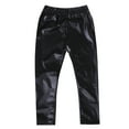thumbnail image 1 of Seyurigaoka Kids Baby Girls Pants Solid Color Cool Leather Pants Stretch Children Skinny Pencil Leggings 1-8Y, 1 of 6