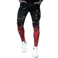 thumbnail image 1 of Seyurigaoka Men Denim Trousers with Gradient Appearance, Skinny Fit Pocket Decoration Spring Clothing, 1 of 8