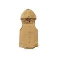 thumbnail image 1 of Seyurigaoka Newborn Baby Romper, Infant Toddler Hooded Stripe Printed Sleeveless Buttons One Piece, 1 of 9