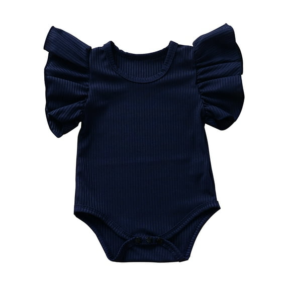 Seyurigaoka Newborn Infant Baby Girl Cotton Romper Jumpsuit Bodysuit Summer Clothes Outift