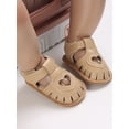 thumbnail image 1 of Seyurigaoka Toddler Baby Summer Sandals Solid Color Heart-shaped Cutout Soft Sole Girls Boy Beach Sandals, 1 of 8