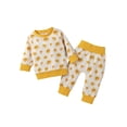 thumbnail image 1 of Seyurigaoka Unisex Baby Sun  Love Print Long Sleeve Round Neck Sweatshirt + Trousers, 1 of 9
