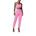 thumbnail image 1 of Seyurigaoka Women Clothes Set Solid Color Sleeveless Tops + Elastic Waist Pants, 1 of 3