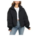 thumbnail image 1 of Seyurigaoka Women Juniors Winter Jacket Stand-up Collar Zipper Pocket Windproof Down Jacket, 1 of 6