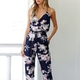 thumbnail image 1 of Seyurigaoka Women Summer Floral Rompers Jumpsuit Loose Boho Pants Suspenders Slacks, 1 of 7