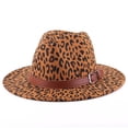 thumbnail image 1 of Seyurigaoka Women Winter Velvet Leopard Leather Buckle Warm Windproof Hat, 1 of 8
